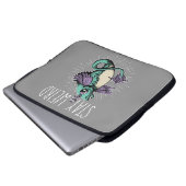 Bleibe Weird Laptopschutzhülle (Vorne Knopf)