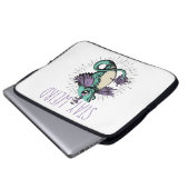 Bleibe Weird Laptopschutzhülle (Vorne Knopf)