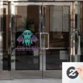 Bleibe Weird Niedlich Cthulhu Monster Fensteraufkleber (Büro Tür)