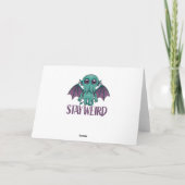 Bleibe Weird Niedlich Cthulhu Monster Karte (Rückseite)