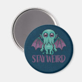 Bleibe Weird Niedlich Cthulhu Monster Magnet (Vorderseite/Rückseite)