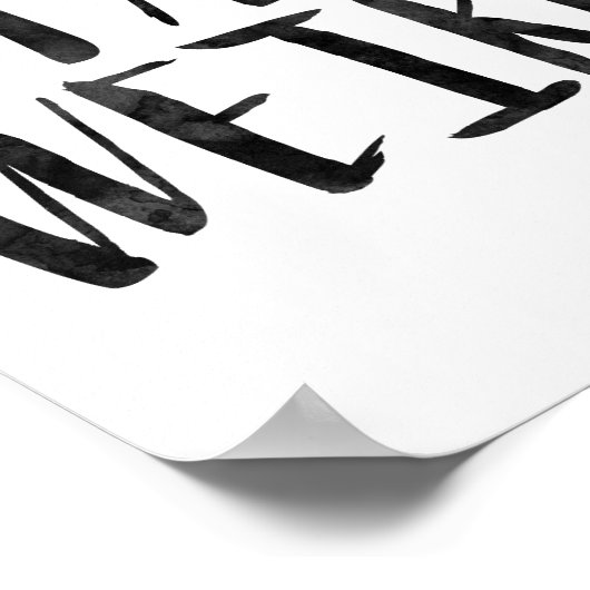 Bleibe Weird Poster (Ecke)