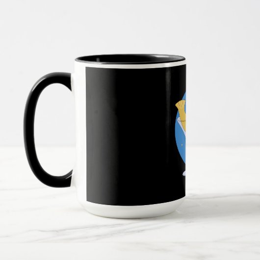 Bleibe Weird Tasse (Links)