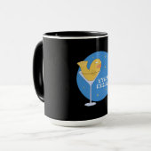 Bleibe Weird Tasse (Vorderseite Links)