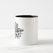 Bleibe Weird-Tasse Zweifarbige Tasse (Mittel)