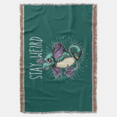Bleibe-Weird-Throw-Blanket Decke (Vorderseite Vertikal)