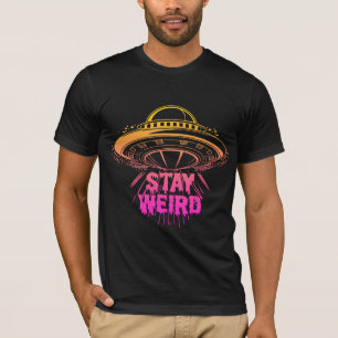 "Bleibe Weird" UFO T-Shirt