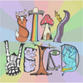 Bleibe Weird Vinyl Sticker (Vorderseite)