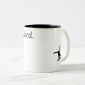 Bleibe Weiß - Spaß und einzigartig Zweifarbige Tasse (VorderseiteRechts)