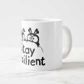 Bleibe widerstandsfähig Jumbo-Tasse (Vorderseite Rechts)