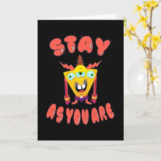 Bleibe, wie du bist karte (Gelbe Blume)