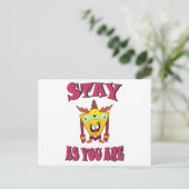 Bleibe, wie du bist postkarte (Stehend Vorderseite)