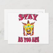 Bleibe, wie du bist postkarte (Vorne/Hinten)