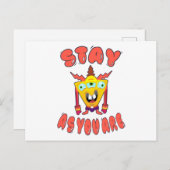 Bleibe, wie du bist postkarte (Vorne/Hinten)