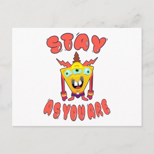 Bleibe, wie du bist postkarte (Vorderseite)