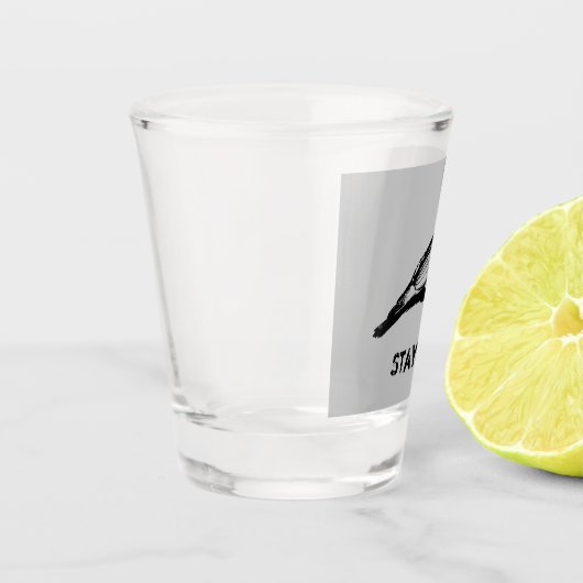 Bleibe Wild Advanture Schnapsglas (Links)