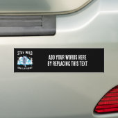 Bleibe Wild Arctic Wolf Autoaufkleber (Auf Auto)