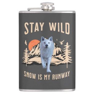 Bleibe Wild Arctic Wolf Flachmann