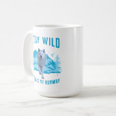 Bleibe Wild Arctic Wolf Kaffeetasse (Vorderseite Links)