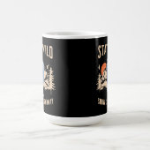 Bleibe Wild Arctic Wolf Kaffeetasse (Mittel)