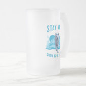 Bleibe Wild Arctic Wolf Mattglas Bierglas (VorderseiteRechts)