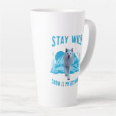 Bleibe Wild Arctic Wolf Milchtasse (Rechte Ecke)