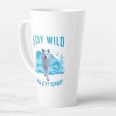 Bleibe Wild Arctic Wolf Milchtasse (Linke Ecke)