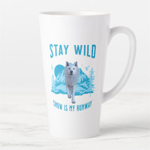 Bleibe Wild Arctic Wolf Milchtasse