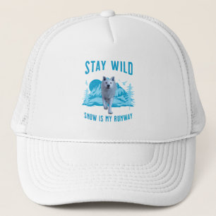Bleibe Wild Arctic Wolf Truckerkappe
