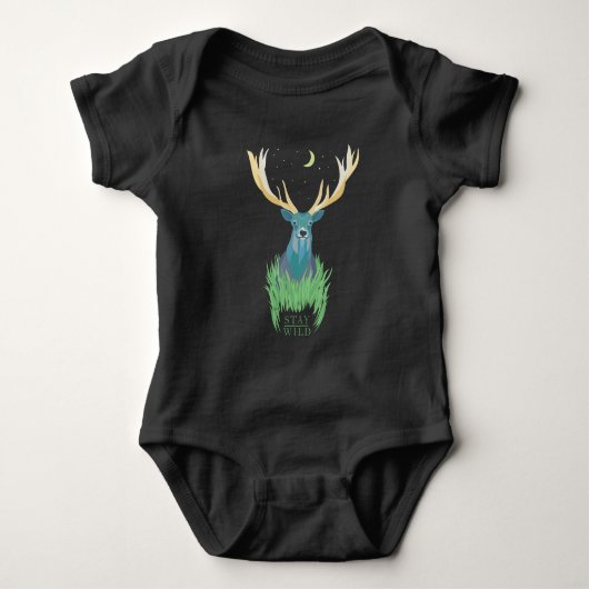 BLEIBE WILD BABY STRAMPLER (Vorderseite)