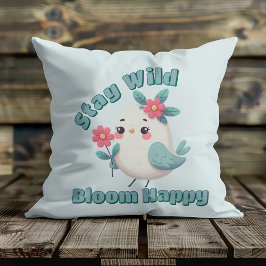 Bleibe Wild Bloom Happy Kissen