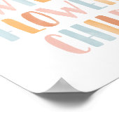 Bleibe Wild Blume Child Boho Girls Zimmerdekor Poster (Ecke)