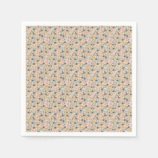 Bleibe Wild, Blume Kind Serviette (Vorderseite)
