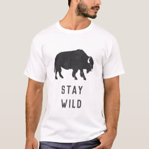 Bleibe Wild Buffalo Silhouette T-Shirt