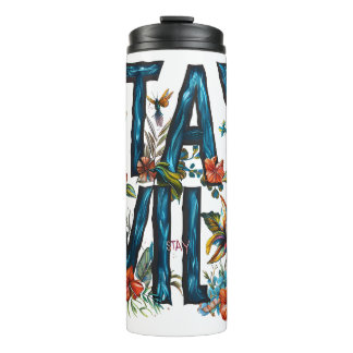 Bleibe Wild Floral Travel Mug Thermosbecher