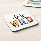 Bleibe Wild Getränkeuntersetzer (Linke Seite)