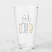 Bleibe Wild Glas (Rückseite)