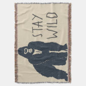 Bleibe Wild Gorilla Decke (Vorderseite Vertikal)