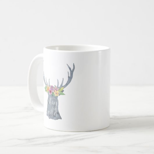 Bleibe Wild Kaffeetasse (Vorderseite Links)