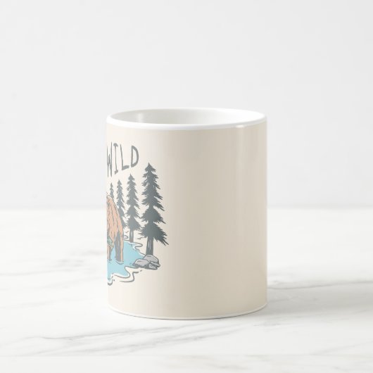 Bleibe Wild Kaffeetasse (Mittel)