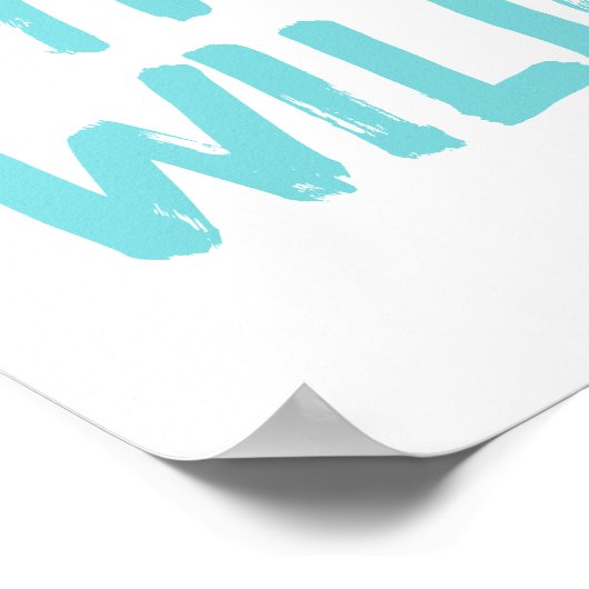 Bleibe Wild Kids Room Mauer Art Poster (Ecke)