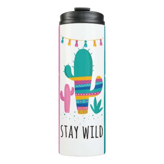 Bleibe Wild Llama Tumbler, Insulated Tumbler, Thermosbecher (Vorderseite)