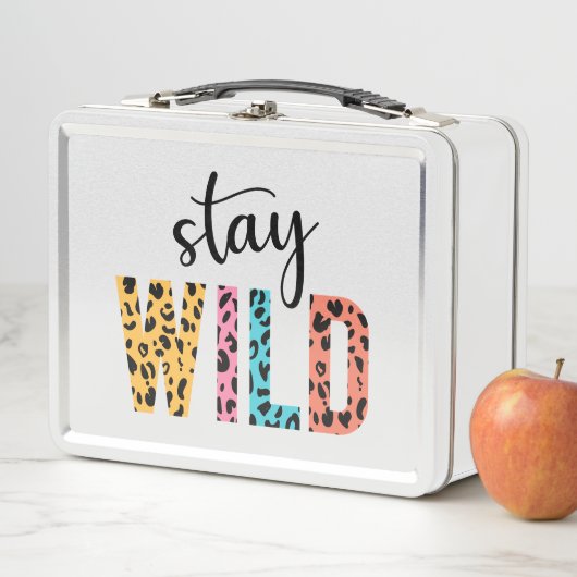 Bleibe Wild Metall Brotdose (Beispiel)