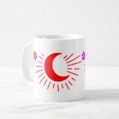 Bleibe Wild Moon Child - Boho Celestial Coffee Tas Kaffeetasse (Vorderseite Links)