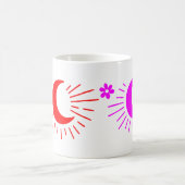 Bleibe Wild Moon Child - Boho Celestial Coffee Tas Kaffeetasse (Mittel)