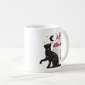 Bleibe Wild Moon Child Cat Kaffeetasse (VorderseiteRechts)