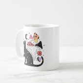 Bleibe Wild Moon Child Cat Kaffeetasse (Vorderseite Links)