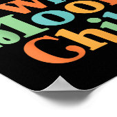 Bleibe Wild Moon Child Hippie Men Women Retro 60er Poster (Ecke)