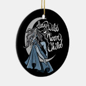 Bleibe Wild Moon Child Keramik Ornament (Rechts)