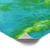 Bleibe Wild Moon Child Lime Green Earth Bold Poster (Ecke)